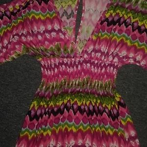 Beautiful ankle length colorful dress